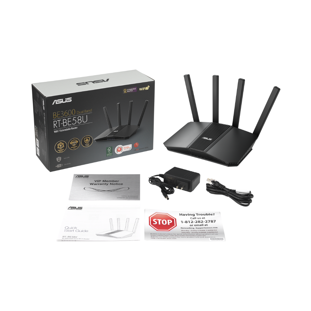 Smart Home Router RT-BE58U, MESH WI-FI 7 (802.11be) - Ảnh 3